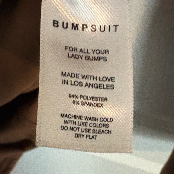 Bump Suit the Nicole Maternity Dress Mocha Brown Long Sleeve Bodycon L NWT - Picture 10 of 14